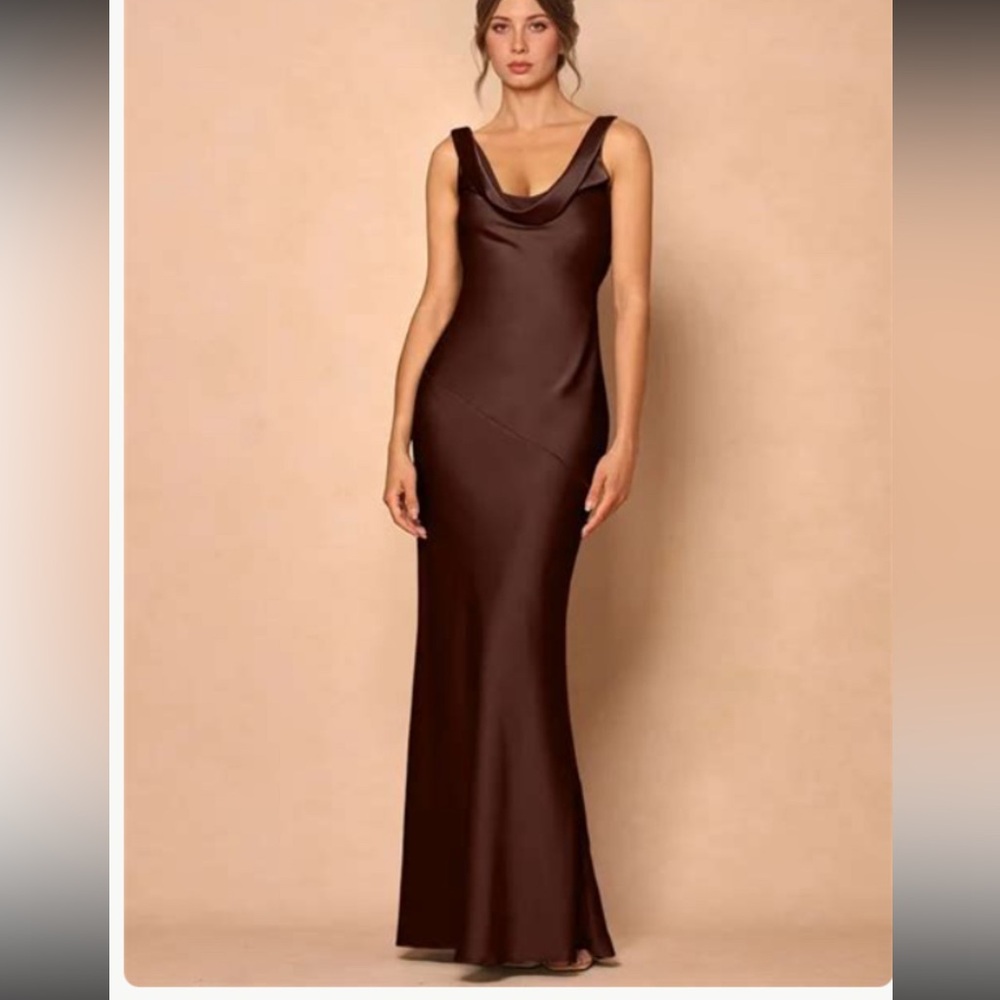 Azazie RYLINA MOCHA COCO MAXI DRESS